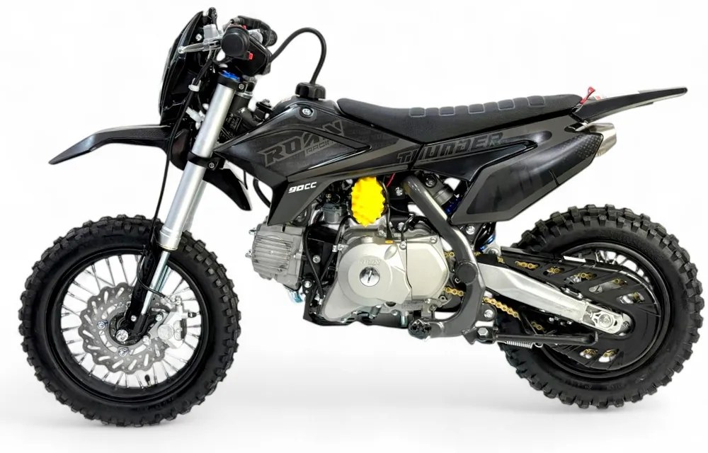 MINI MOTO Crianças MINICROSS Gasolina automática 90cc Apollo Thunder Preta