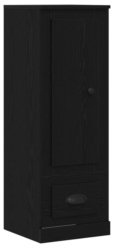Highboard vidaXL Preto Carvalho 132x35,5x103,5 cm Madeira Engenharia
