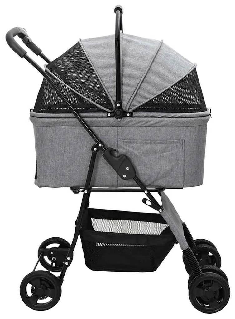 Carrinho de Pet Dobrável Cinzeto 81 x 47 x 99 cm Tecido Oxford