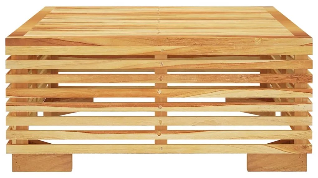 Mesa de centro de jardim 69,5x69,5x31 cm madeira de teca maciça
