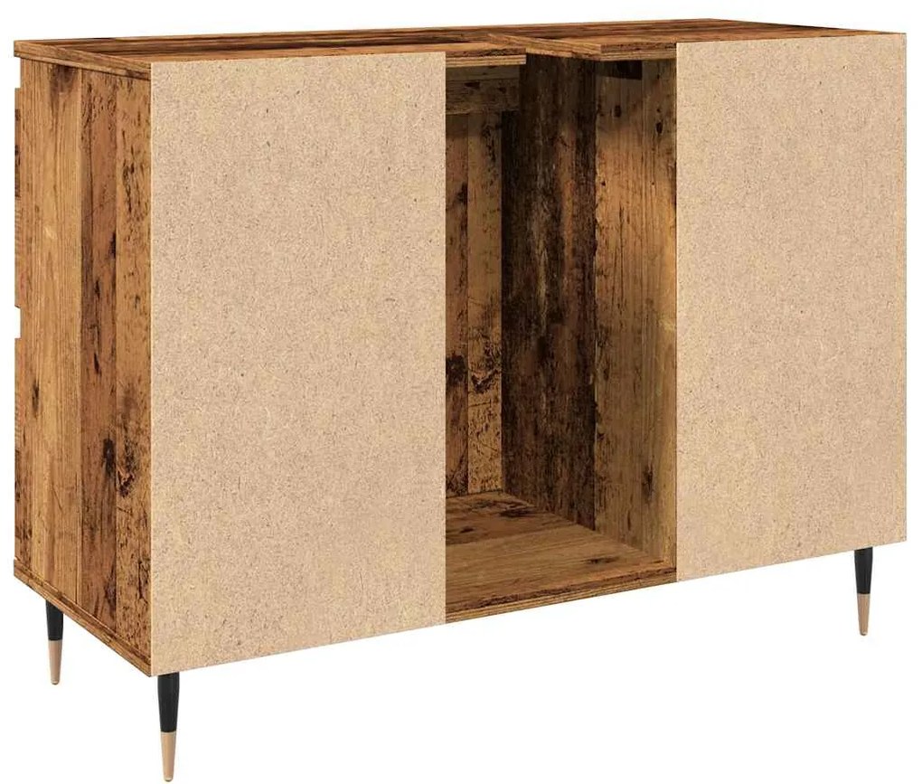 Armário casa banho 80x33x60 cm derivados madeira madeira velha
