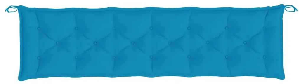 Almofadões banco jardim 2 pcs tecido oxford azul-claro