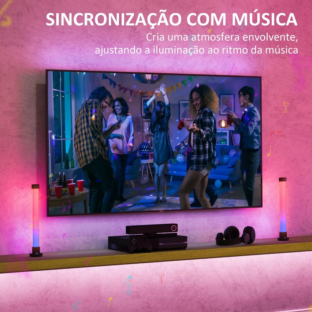 Conjunto de 2 Candeeiros de Mesa Candeeiros de Mesa LED com Controlo R