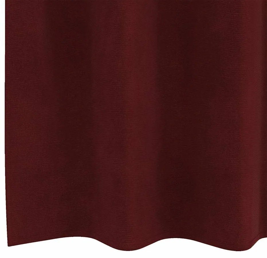 Cortinas Blackout vidaXL com Ilhós 2 pcs Vermelho Bordô Veludo
