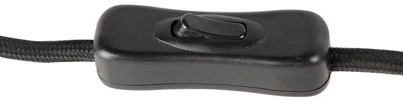 Candeeiro de mesa design inteligente preto com vidro fumê incl. wifi A60 - Bliss