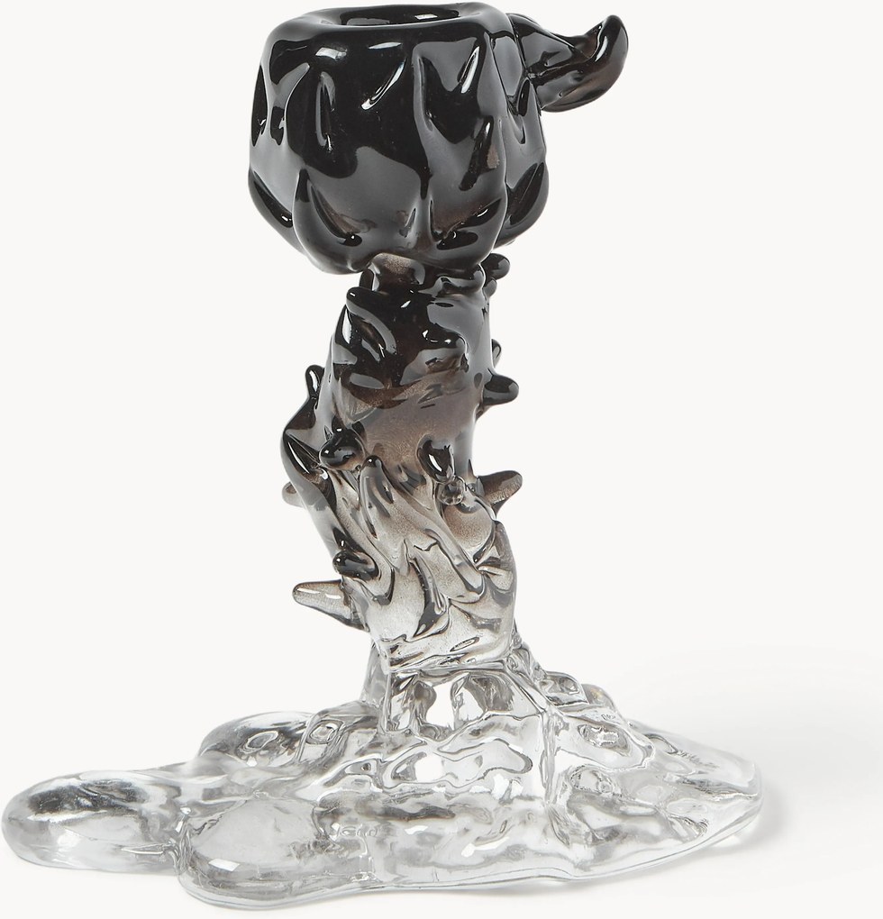 Castiçal de vidro Drip