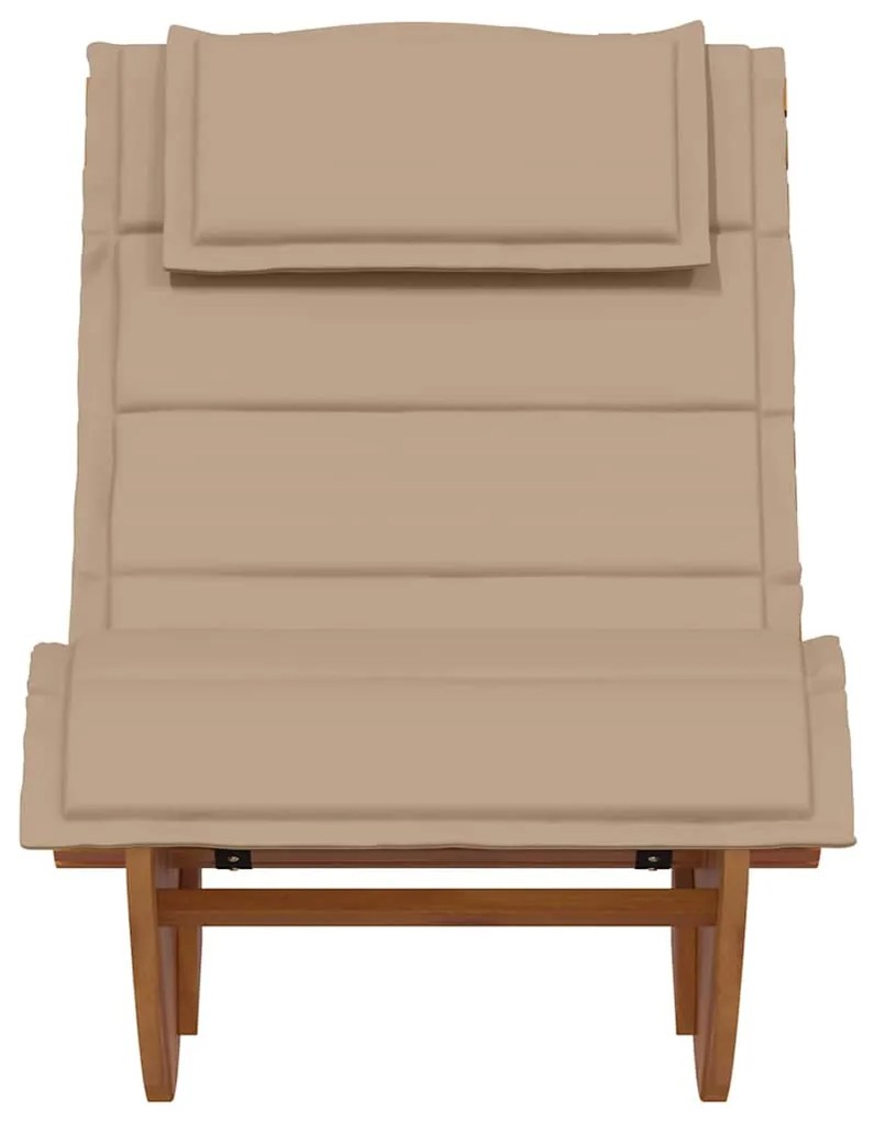 Espreguiçadeiras de Balanço com Almofadas 2 pcs Madeira Sólida de Acác