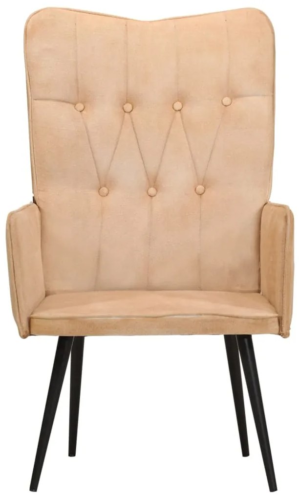 Poltrona de apoio lona cor creme