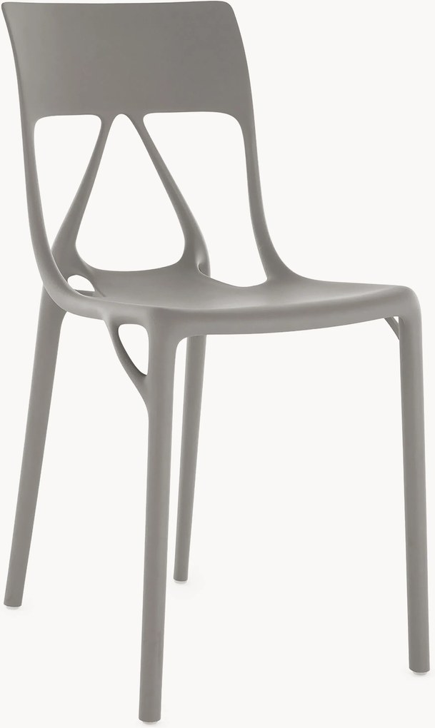 Cadeiras de plástico A. I., conjunto de 2