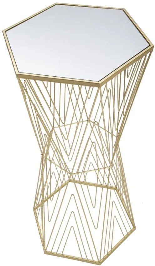 MESA DE APOIO 40X35X80 CM DOURADO