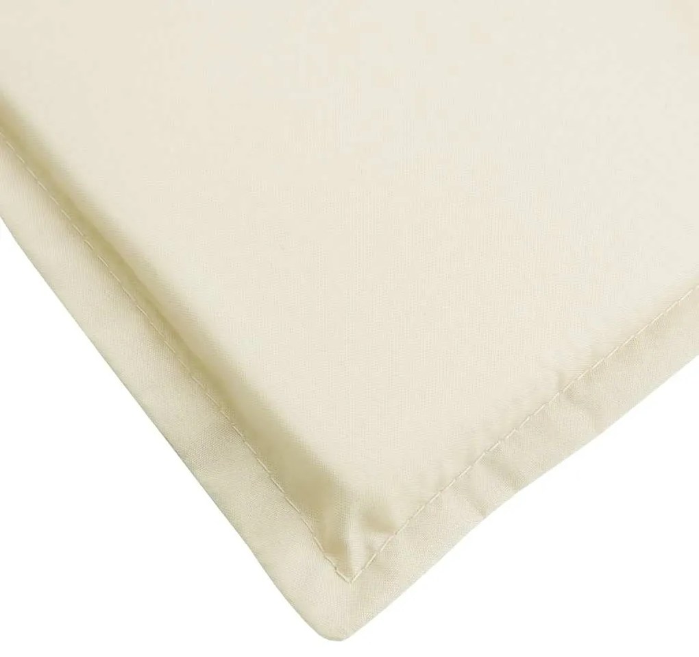Almofadão p/ espreguiçadeira 186x58x4 cm tecido oxford creme