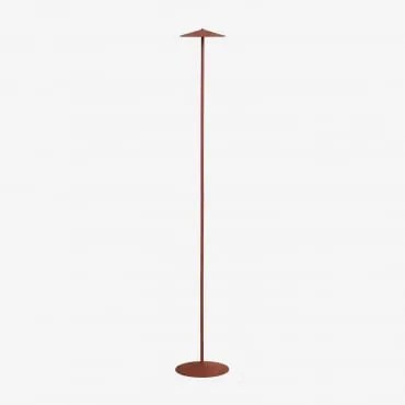 Lâmpada De Pé Led Sem Fios Em Ferro Emilein Vermelho Argila - Sklum