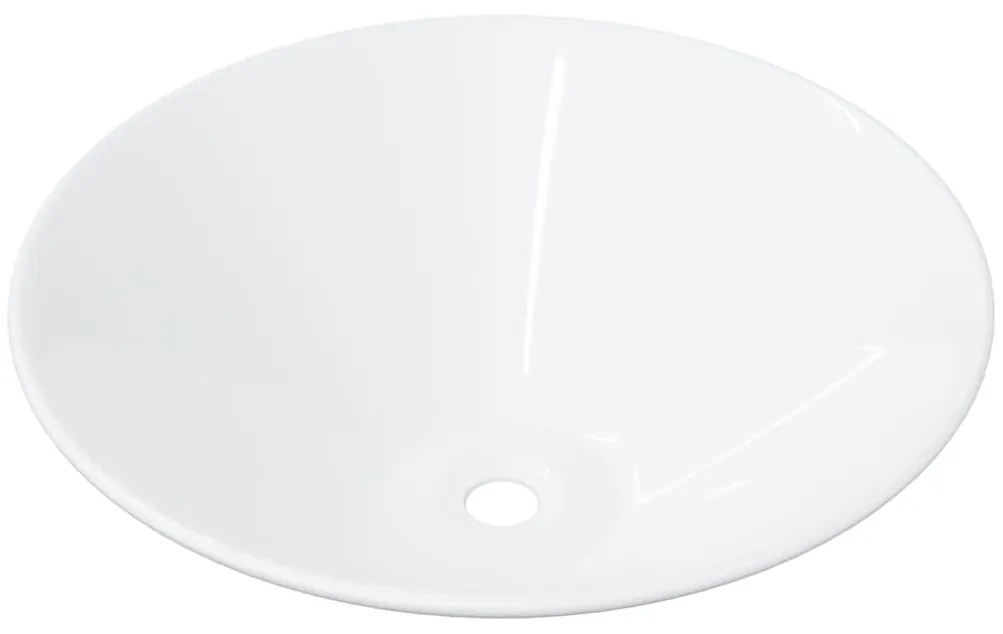 Lavatórios 2 pcs 42x42x14 cm cerâmica branco