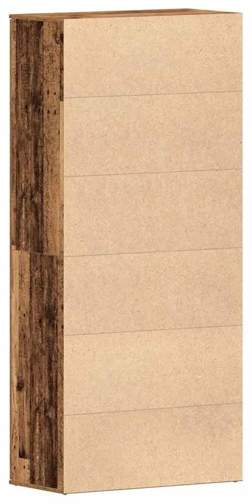 Armário de Sapatos Madeira Velha 80x39x180 cm Madeira Derivada