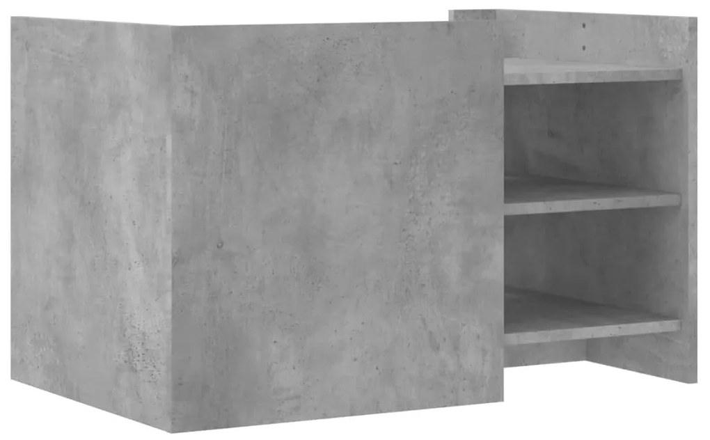 Mesa de centro 80x50x50 cm derivados de madeira cinza cimento