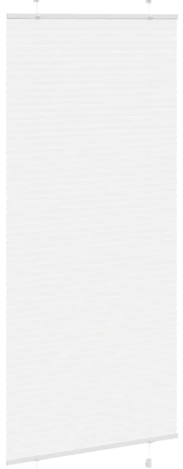 Branco Plissada Cega 95x200 cm Largura Tecido 94,4 cm Poliéster