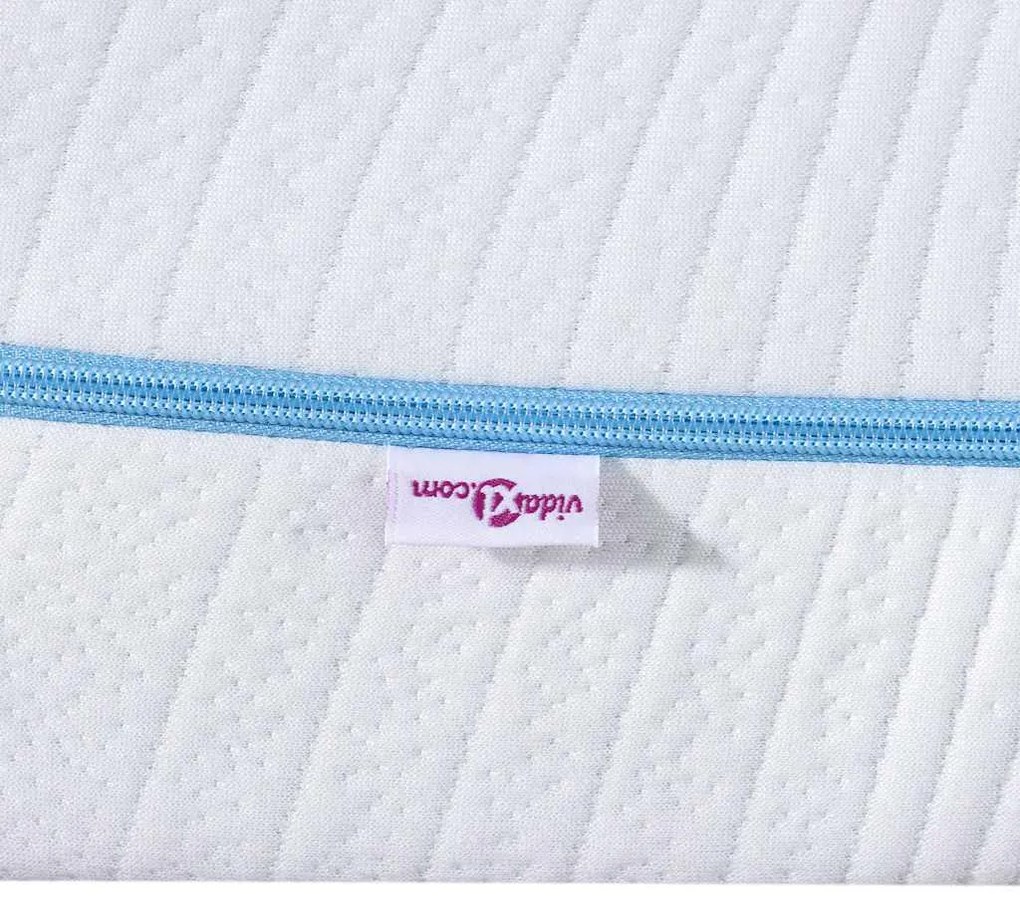Colchões Branco 140 x 190 cm Tecido jacquard 100% poliéster