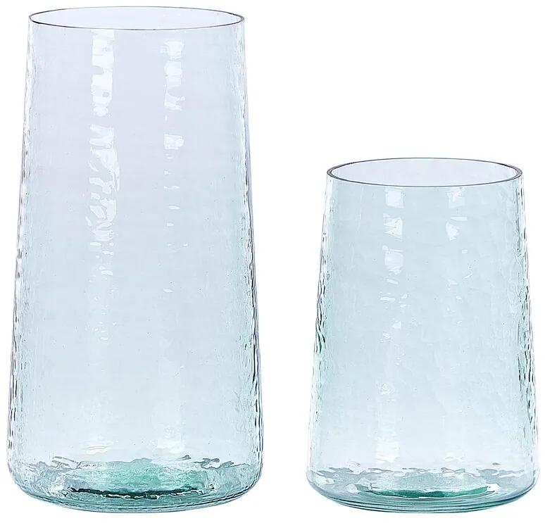 Conjunto de 2 vasos em vidro KULCHE Beliani