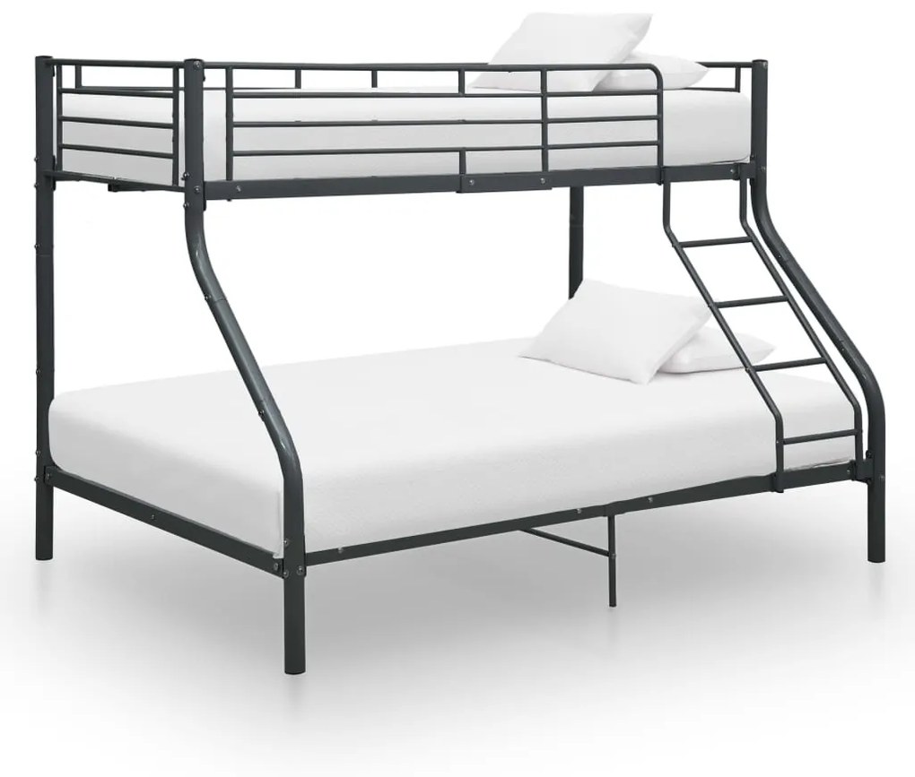 Estrutura de beliche 140x200/90x200 cm metal preto
