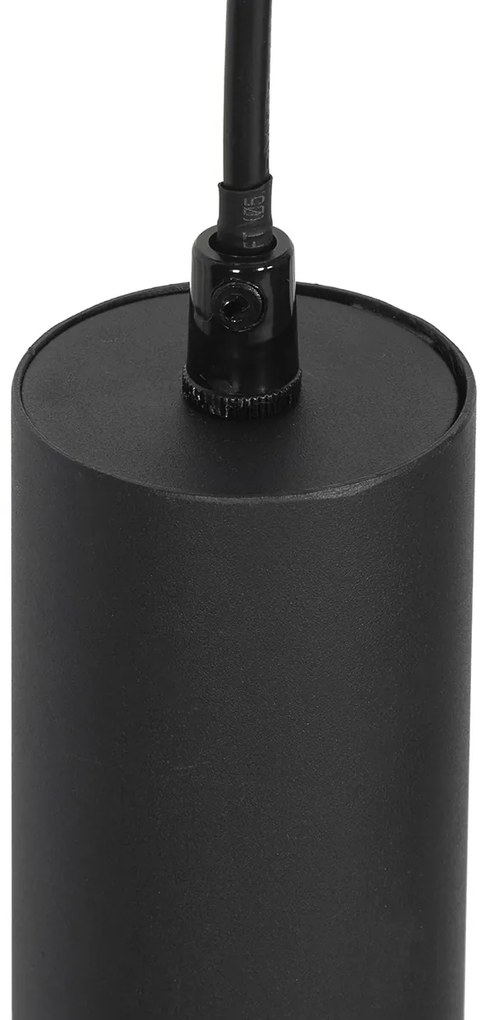 LED Candeeiro de suspensão inteligente preto c/ 5 GU10 Wifi - Jeana Moderno