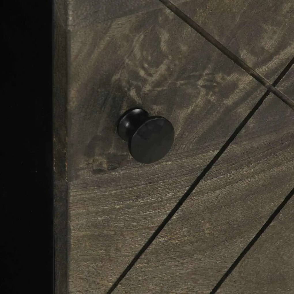 Mesa de centro 80x50x40 cm madeira de mangueira maciça preto
