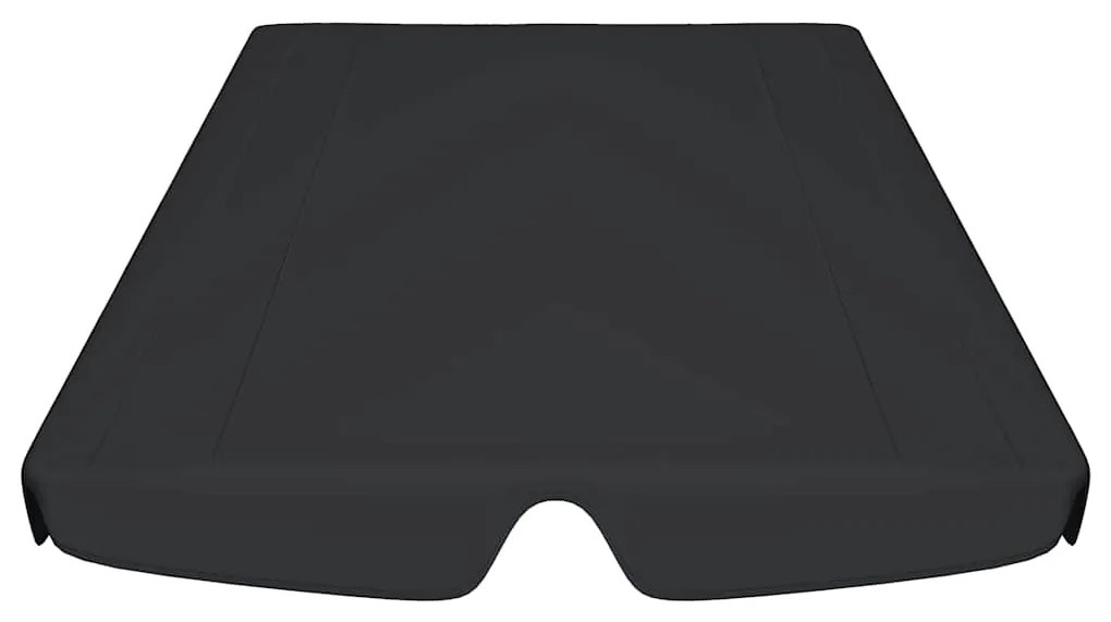 Toldo suplente baloiço jardim 188/168x145/110 cm preto