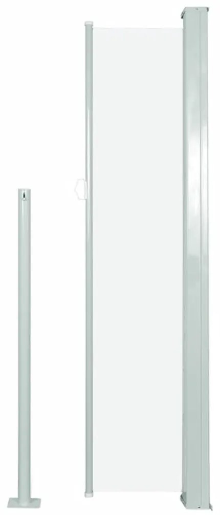 Toldo lateral retrátil para pátio 140x300 cm cor creme