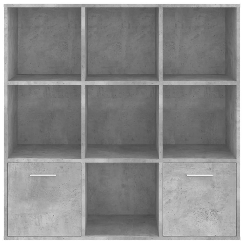 Estante 98x30x98 cm derivados de madeira cinzento cimento
