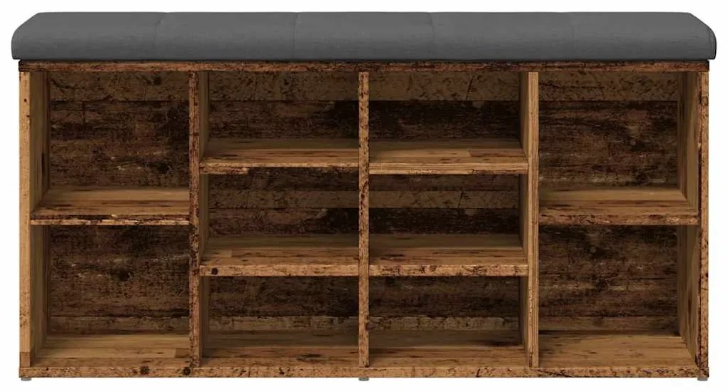 Banco sapateira 102x32x50 cm derivados de madeira madeira velha