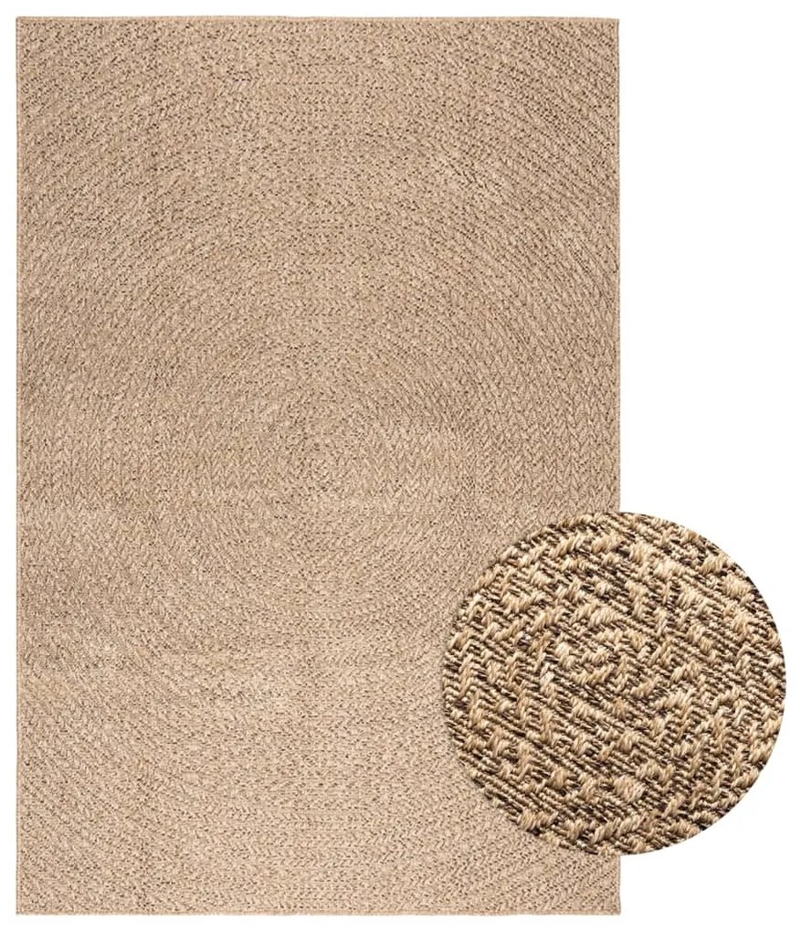 vidaXL Tapete ZIZUR 140x200 cm aspeto de juta interior e exterior