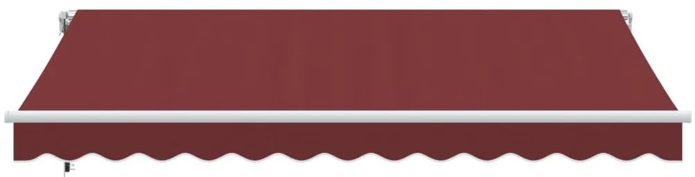 Toldo retrátil automático 350x250 cm bordô