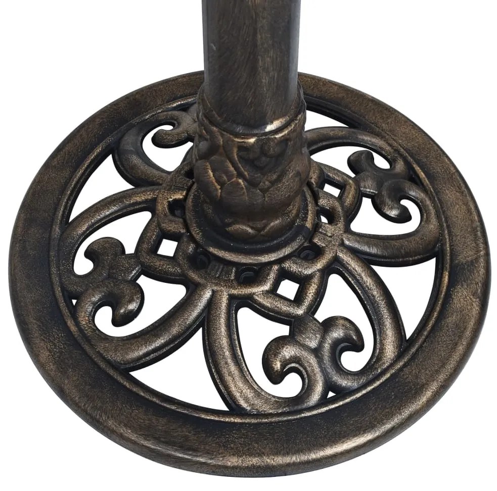 Relógio de sol 35,5x82 cm plástico bronze