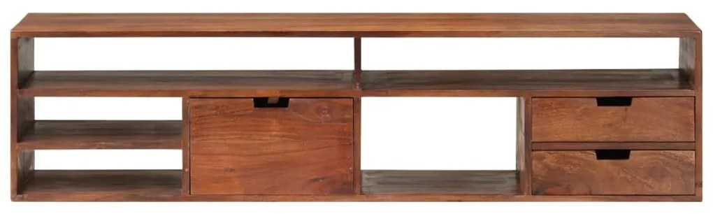 Móvel de TV 140x30x35 cm madeira de acácia maciça