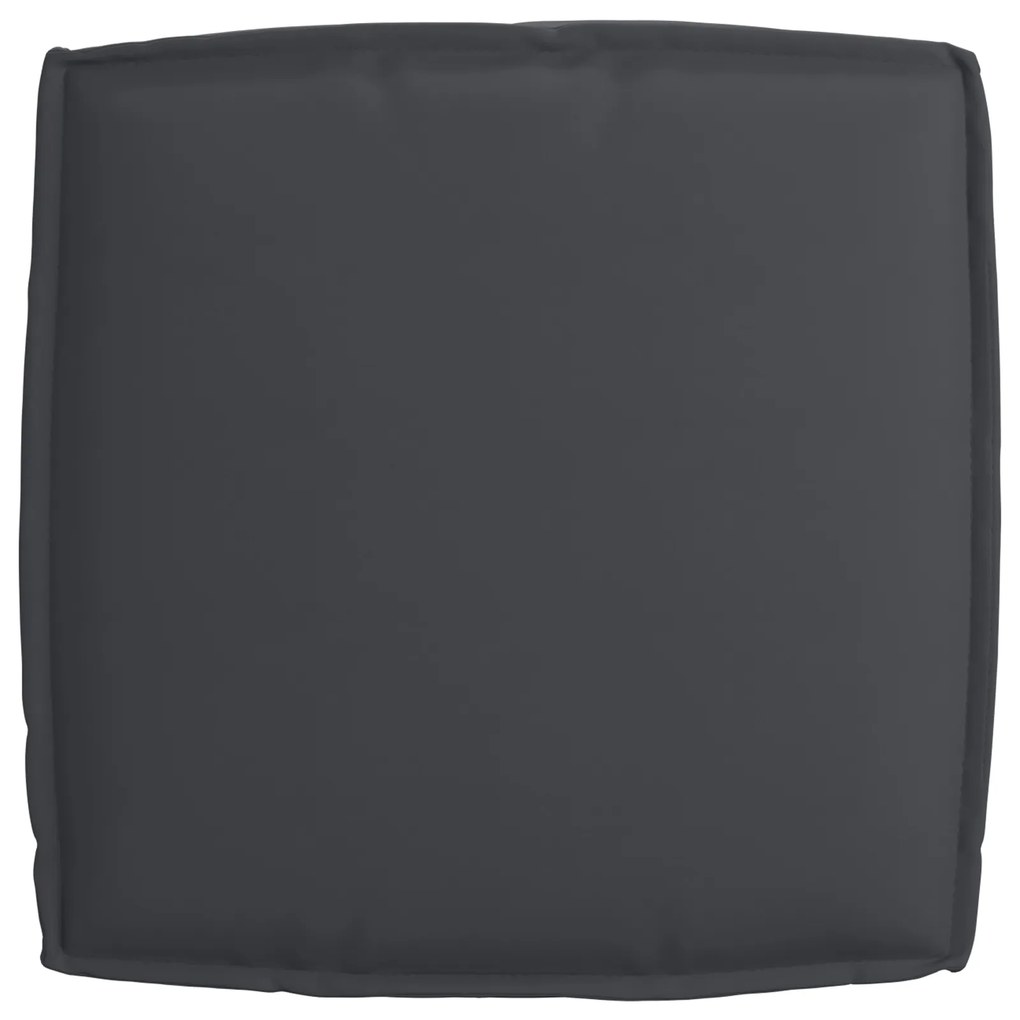 Almofada de Palete para Assento Preto 60x60x12 cm Tecido Oxford