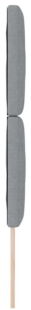 Cabeceira LED vidaXL Design de Blocos de Diamante Cinzento Claro 80 cm
