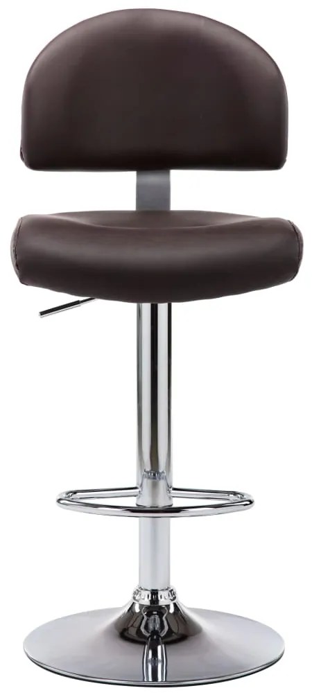 Banco de bar couro artificial castanho