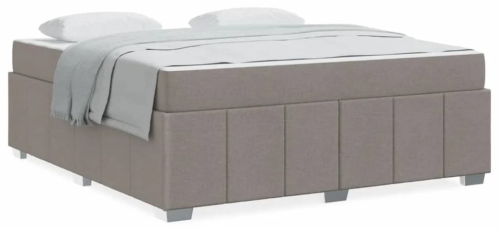 Estrutura da Cama Cinzento-acastanhado 180 x 200 cm tecido