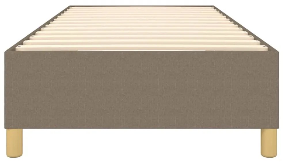 Estrutura de cama sem colchão 90x190 cm tecido cinzento