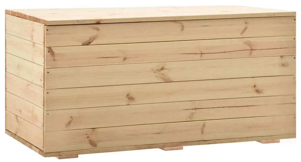 288583 vidaXL Caixa de arrumação 120x63x50,7 cm madeira de pinho maciça