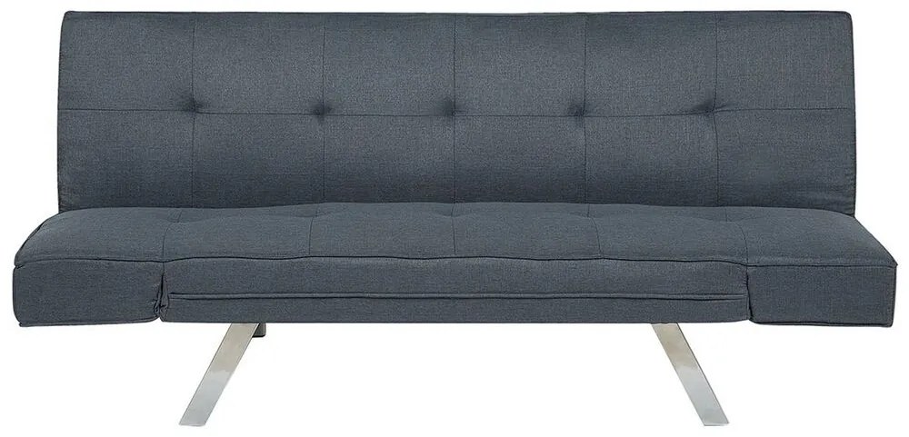 Sofá-cama de 3 lugares em tecido azul escuro BRISTOL II Beliani