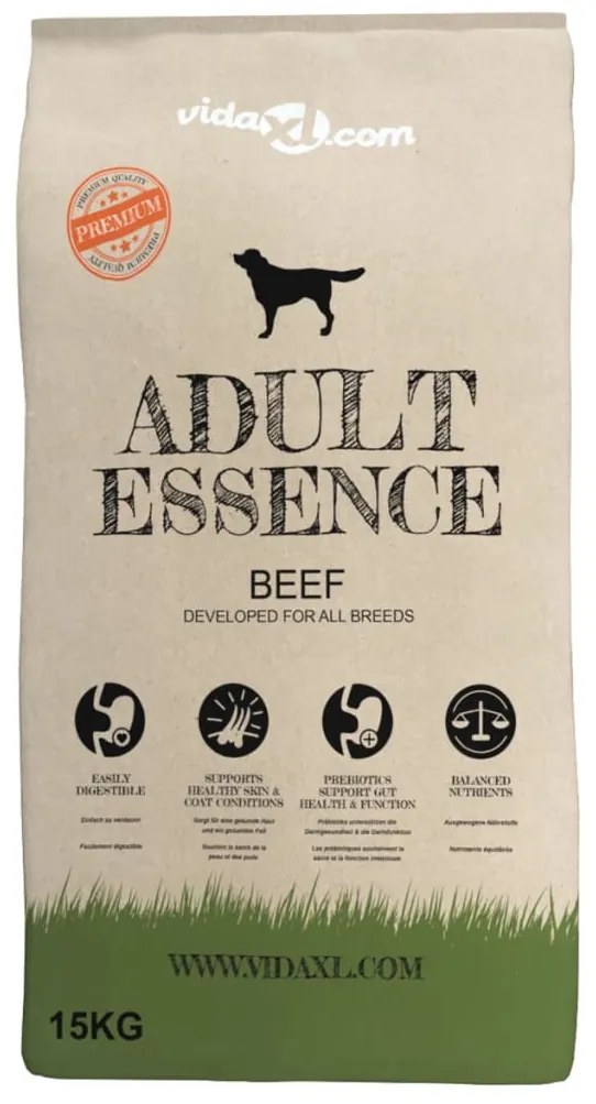 Ração premium para cães Adult Essence Beef 2 pcs 30 kg
