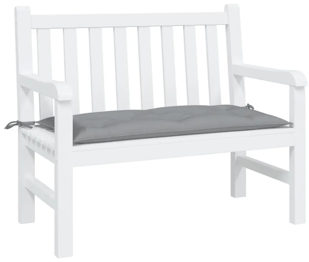 Almofadão p/ banco de jardim 110x50x7cm tecido oxford cinza