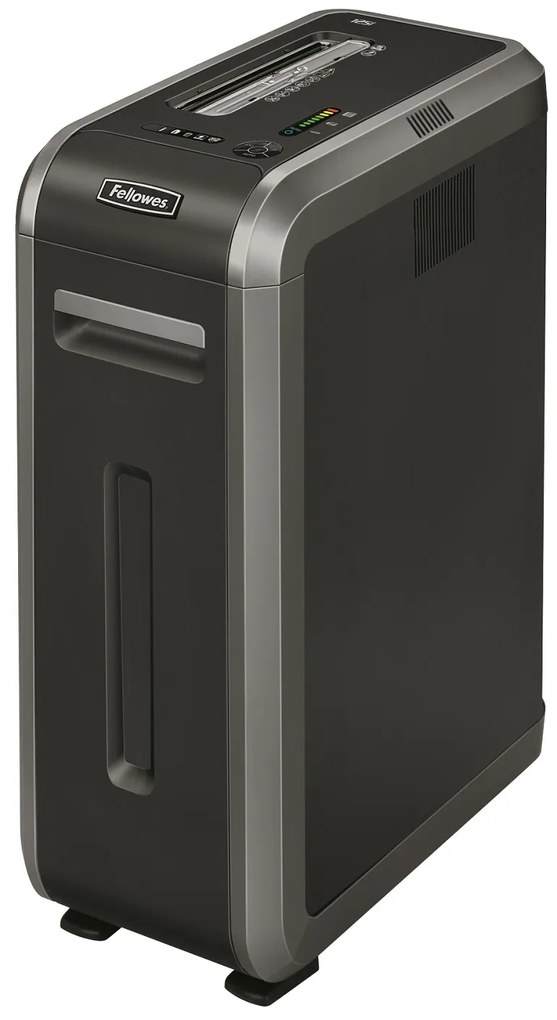 Destruidora de Papel Fellowes 125i, 18 Fls, 53L, Cd/Dvds com Rodas