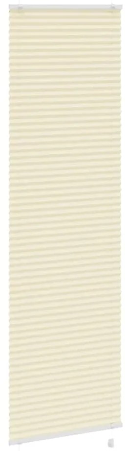 Creme Plissada Cega 60x200 cm Largura Tecido 59,4 cm Poliéster