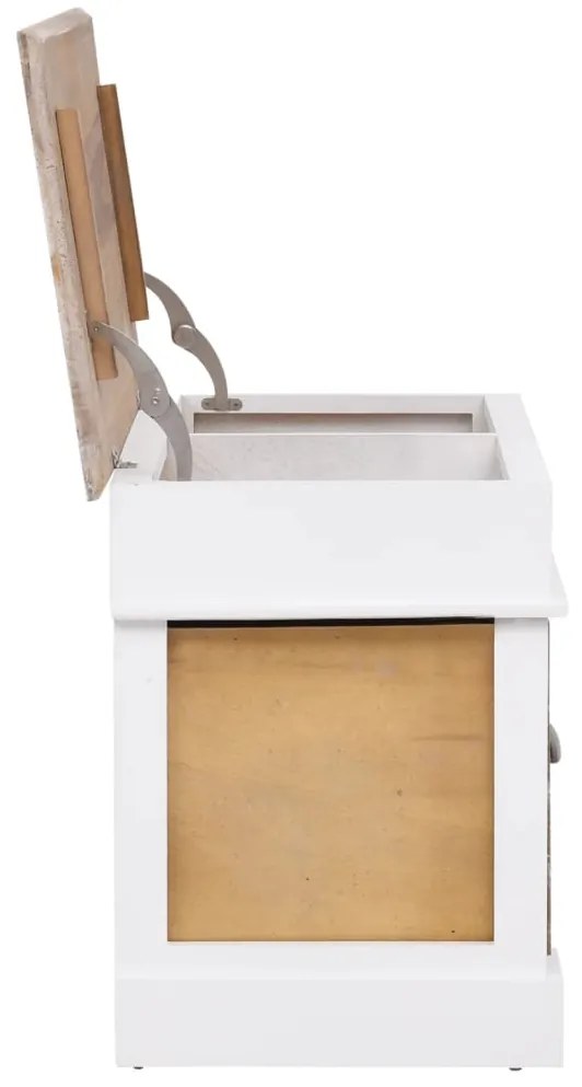 Banco de corredor 70x35x45 cm madeira de paulownia