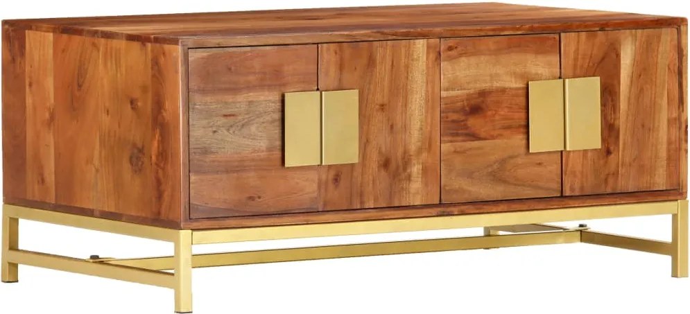 Mesa de centro 90x55x40 cm madeira de acácia maciça