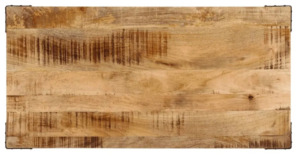 Mesa de jantar 110x55x75 cm madeira de mangueira maciça