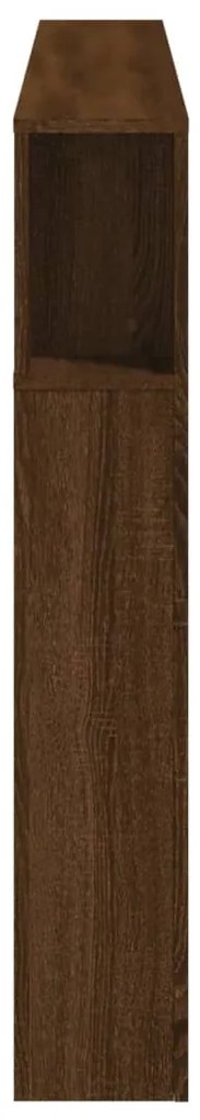 Cabeceira c/ LEDs 180x18,5x103,5 cm carvalho castanho