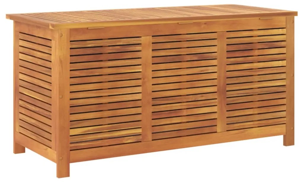 Caixa arrumação jardim c/ veneziana 113x50x56 cm acácia maciça