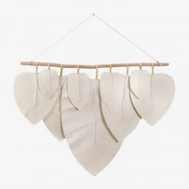 Painel De Parede Em Algodão Hangaroa Branco - Sklum